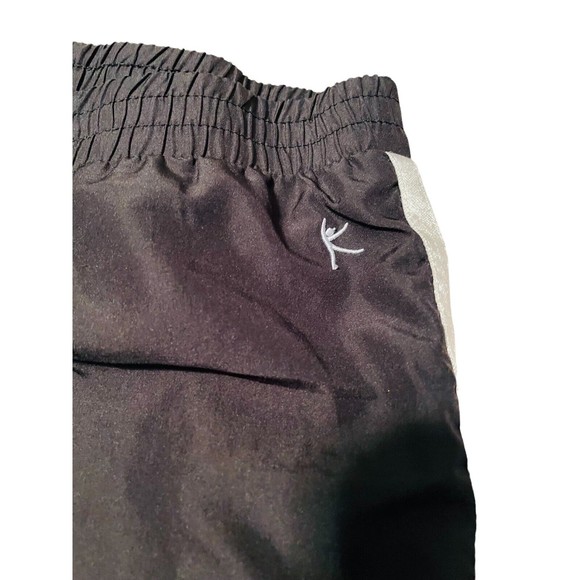 Danskin Jogger Track Pants Black White Stripe Girls Sz 7-8 - Picture 4 of 7